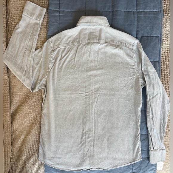EUC Faherty Brand Button-Up Shirt Men’s Large | Heather Blue Coastal Oxford - Picture 8 of 12
